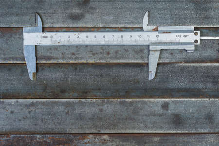Measuring tools, metal background. Background, texture.の写真素材