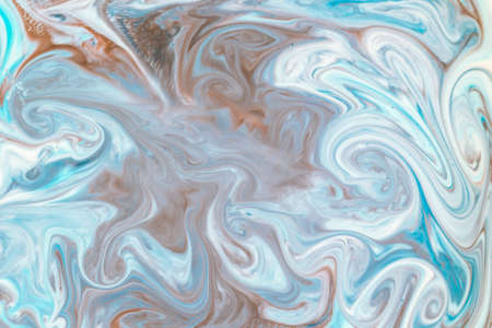 Abstract colors, backgrounds and textures. Food Coloring in milk. Food coloring in milk creating bright colorful abstract backgrounds. Colorful chemical experiment.の写真素材