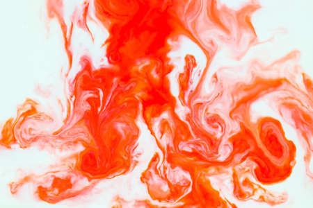 Abstract colors, backgrounds and textures. Food Coloring in milk. Food coloring in milk creating bright colorful abstract backgrounds. Colorful chemical experiment.の写真素材