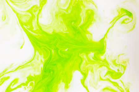 Abstract colors, backgrounds and textures. Food Coloring in milk. Food coloring in milk creating bright colorful abstract backgrounds. Colorful chemical experiment.の写真素材