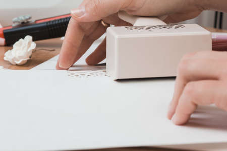 Tools for scrapbooking.の写真素材