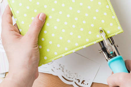 Tools for scrapbooking.の写真素材