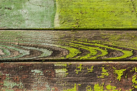 The background picture of the old green wooden Board. Texture, background.の写真素材