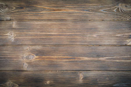 Background of brown old natural wooden boards. Wood texture.の写真素材