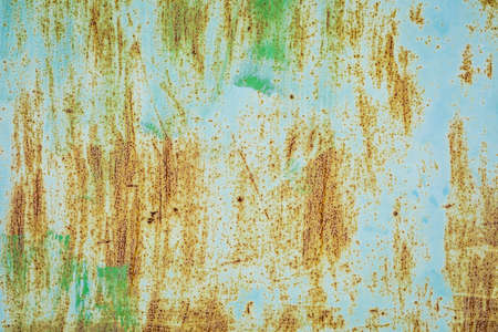 Painted metal wall texture, outdated surface. background image