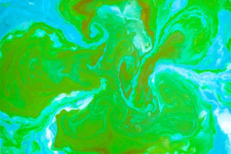 Coloring ink flowing and mixing in milk texture. background image.