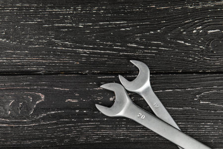 Old mechanic keys 20-19. The concept of a new year 2019.