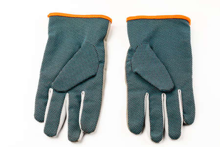 garden gloves on white background.の写真素材