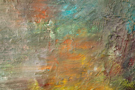 Background image of bright oil-paint palette closeup