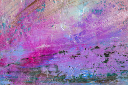 Background image of bright oil-paint palette closeupの写真素材