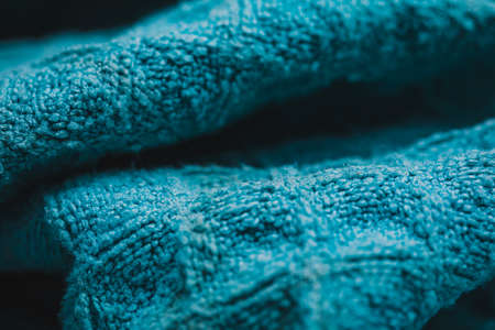 Texture of the fabric, wavy folds of the texture of the fabric material.の写真素材