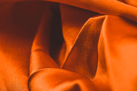 luxury cloth, wavy folds of silk texture satin materialの写真素材