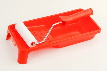 items for painting isolated on white background.