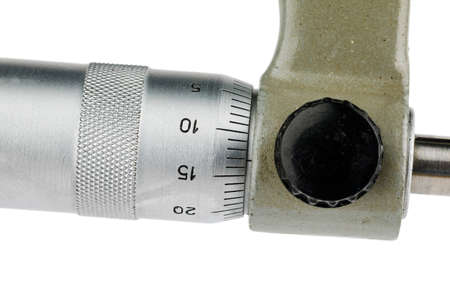 Micrometer isolated on a white backgroundの写真素材