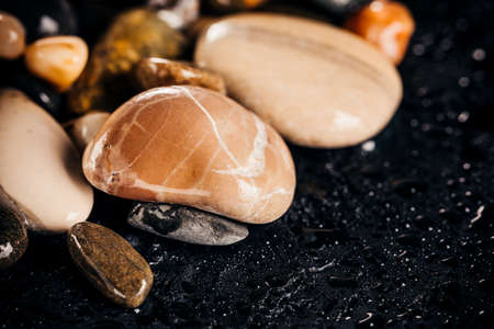 Sea rocks, top view. Sea background.の写真素材