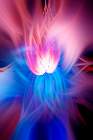 Multi Color Abstract Gradient Crossing Wavy Backgroundの写真素材