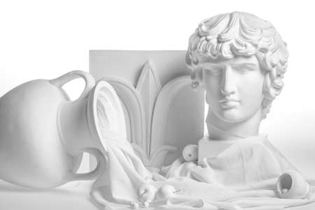 High key still life with headの写真素材