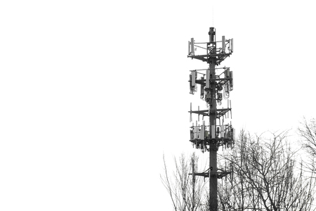 Sirens Warning Tower Radio Communication Monocrhrome High Contrastの写真素材
