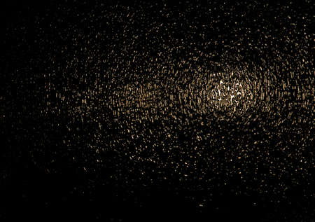 Gold and white color bokeh abstract lights backgroundの写真素材