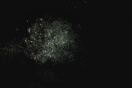 Shiny natural fireworks on dark sky background with little smokeの写真素材