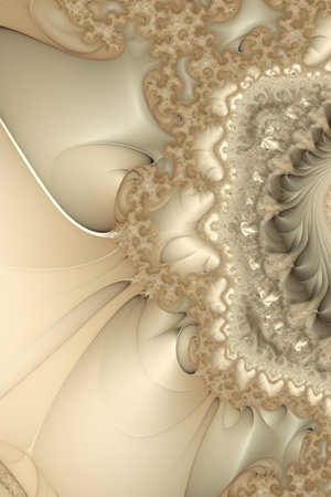 Abstract pattern in light yellow and grey background, created using generative ai technology. Colour, shape, pattern concept digitally generated image.の素材