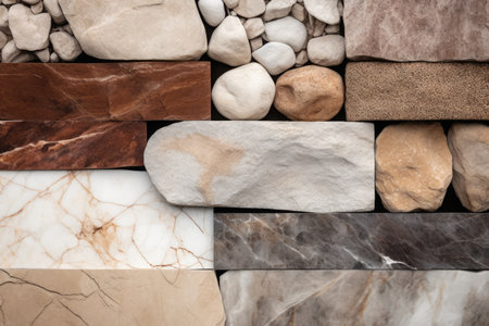 Rocks and stone texture background, created using generative ai technologyの素材