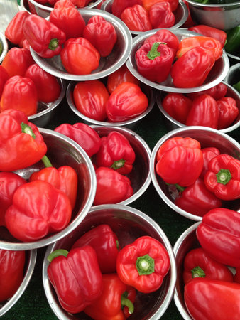 Bell peppers are the market