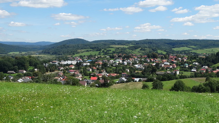 A town in bieszczadyの写真素材