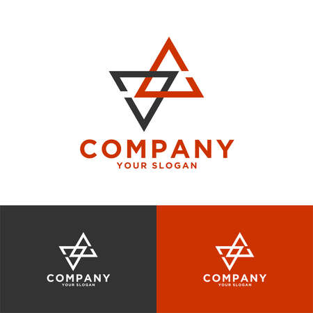 triangle or letter for businessのイラスト素材