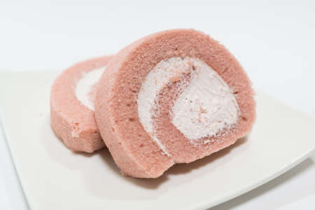 Swiss rollの写真素材