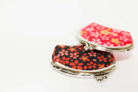 wallets on white backgroundの写真素材