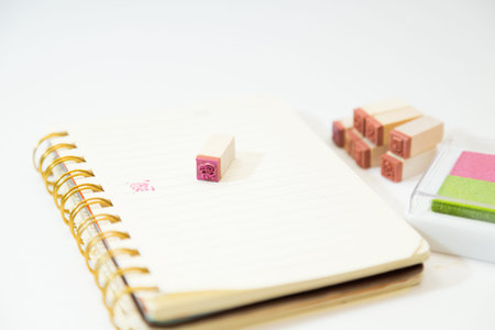 wood stampの写真素材