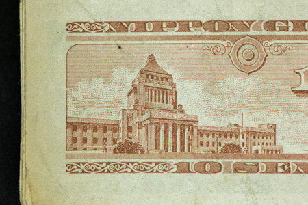 These are old Japanese billsの写真素材