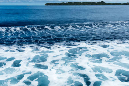 Blue sea wavesの写真素材