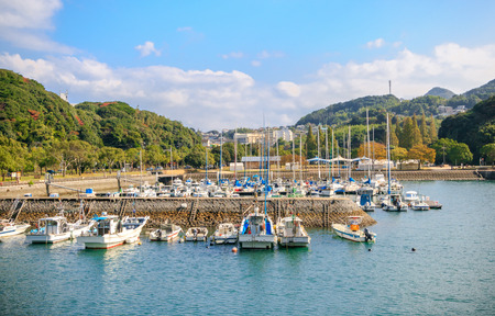 SASEBO ,JAPAN - November 10, 2015: Kujukushima Cruise at Saikai Pearl Sea Resort on November 10, 2015 in Sasebo City,Japanのeditorial素材