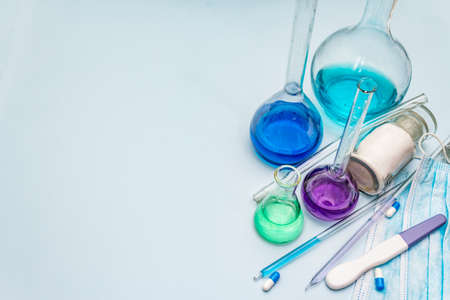Laboratory studies of coronavirus. Worldwide pandemic COVID-19, 2019-nCoV, SARS-CoV-2. Medical...