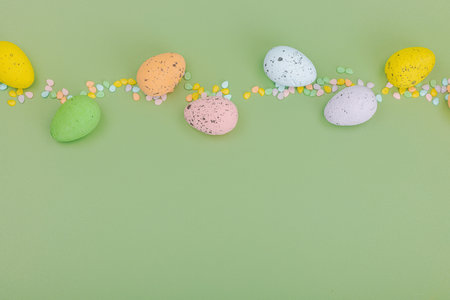 Traditional Happy Easter background, festive edible decor. Homemade baking concept, cute sweets....