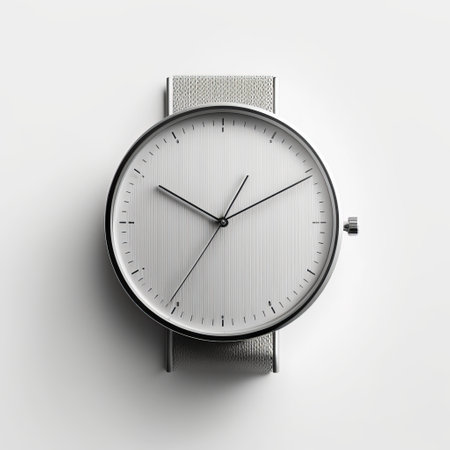 Wristwatch on a white background. 3d rendering, 3d illustration.