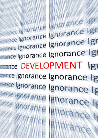 Development word higlighted near word Ignoranceの写真素材