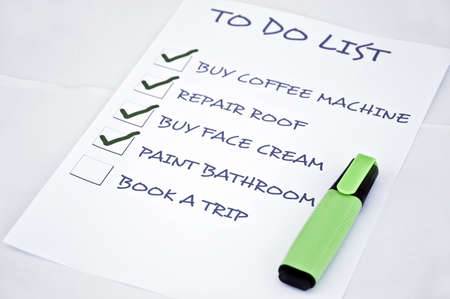 To do list with book a tripの写真素材