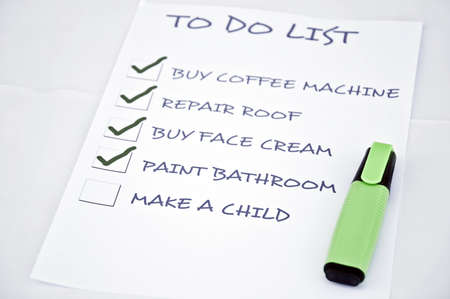 To do list with make a childの写真素材