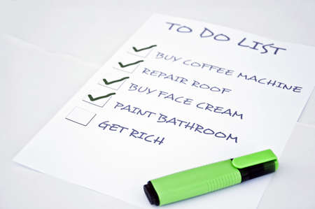 To do list with get richの写真素材