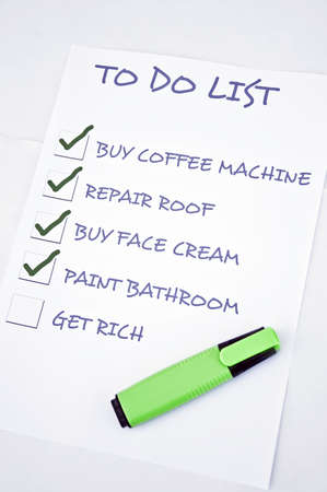 To do list with get richの写真素材