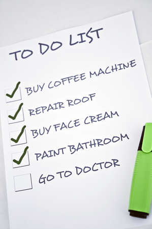To do list with go to doctorの写真素材