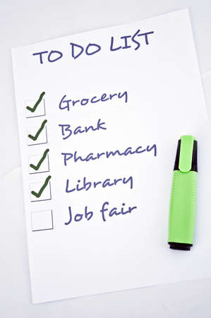 To do list with job fairの写真素材