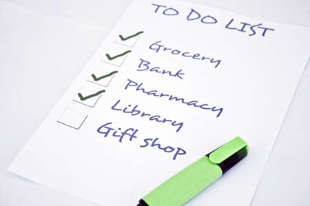 To do list with gift shopの写真素材