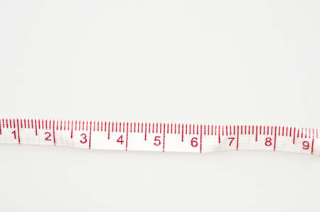 Cm ruler isolated on white backgroundの写真素材