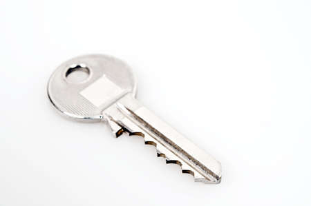 isolated key on white backgroundの写真素材