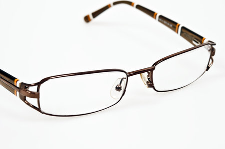 Isolated eye glasses on white background