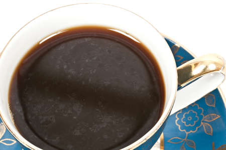 Isolated cup of coffee on white backgroundの写真素材
